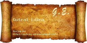 Gutrai Edina névjegykártya